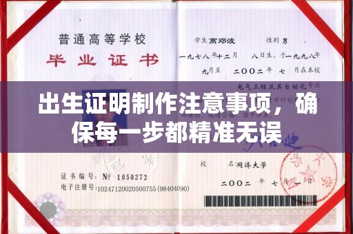 桂阳出生证明制作注意事项，确保每一步都精准无误