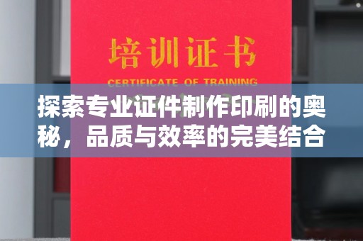 桂阳探索专业证件制作印刷的奥秘，品质与效率的完美结合