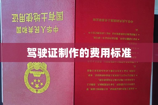 桂阳驾驶证制作的费用标准