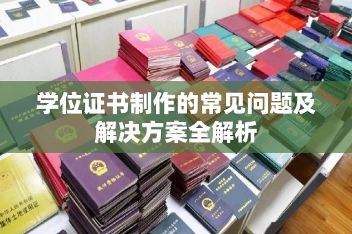 桂阳学位证书制作的常见问题及解决方案全解析