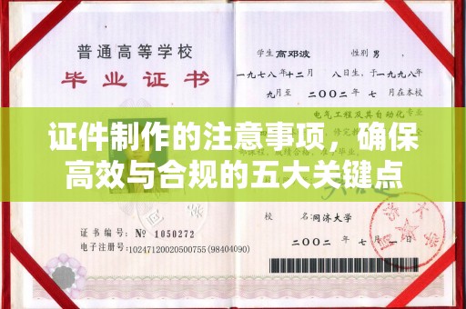 桂阳证件制作的注意事项，确保高效与合规的五大关键点